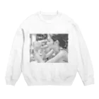 funny girl.designのfunny girl モノクロ Crew Neck Sweatshirt