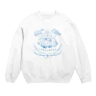 澄ノしおの（線/青）シーラカンス  Crew Neck Sweatshirt