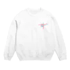 空きっ腹に酒の酔ロゴ Crew Neck Sweatshirt