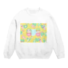 ふぁんしぃ★わぁるどのはぐみーかっぷる Crew Neck Sweatshirt