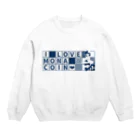 短歌＆仮想通貨モナコインマガジン「もな歌」のI Love Monacoin Crew Neck Sweatshirt