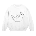 とりごえ雑貨店のとりちゃん Crew Neck Sweatshirt