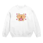 eigoyaの桜と茶トラ猫 Crew Neck Sweatshirt