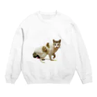 濱田のねこ　シュール　ちゃん Crew Neck Sweatshirt