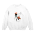 可愛い研究所 SUZURI部のカニさんと平和のポーズ Crew Neck Sweatshirt