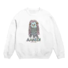 無彩色デザイン販売所のChildren's Art / AMABIE アマビエ Crew Neck Sweatshirt