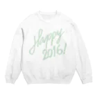 HAPPY 2016のHAPPY 2016正月 グッズ FRESH GREEN Crew Neck Sweatshirt