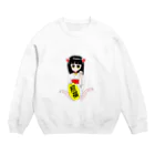 Neroliの招き猫娘 Crew Neck Sweatshirt