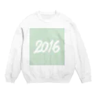 HAPPY 2016の2016正月グッズ SQUARE FRESH GREEN Crew Neck Sweatshirt