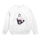 Ma Chérieのバスケ女子 Crew Neck Sweatshirt