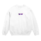 the-alien-clubのthe purple sunglasses  Crew Neck Sweatshirt