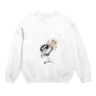 Myalmoの髑髏と十字架 Crew Neck Sweatshirt