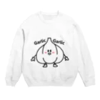 絵描き農家まえやま(まご)のニンニクくん線画 Crew Neck Sweatshirt