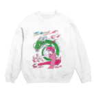 HaoWaveのHaoWave-KungFu girl Crew Neck Sweatshirt