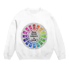 - MAOSHI -のHow many colours  is used ? Crew Neck Sweatshirt