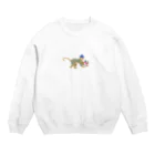 ジルトチッチのデザインボックスのモンキーパンチ　No.47　お洒落なサルのキャラクターグッズ Crew Neck Sweatshirt