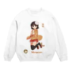 短歌＆仮想通貨モナコインマガジン「もな歌」のモナコインちゃん＠もな歌 Crew Neck Sweatshirt