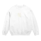 本調子のおやすみうさぎ(黄) Crew Neck Sweatshirt