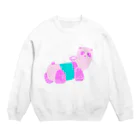 NIKORASU GOのユメカワパンダカー Crew Neck Sweatshirt