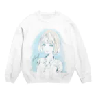 chicodeza by suzuriの可愛い女の子 Crew Neck Sweatshirt