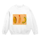 おしるこの顔で分かる幸せそうじゃない人たち Crew Neck Sweatshirt