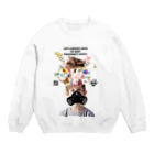 UNIREBORN WORKS ORIGINAL DESGIN SHOPのLET'S ENDURE NOW TO KEEP CHILDREN'S HOPES Crew Neck Sweatshirt