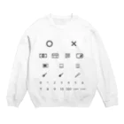 むらさきの無言で買い物T　【VSコロナウイルス】 Crew Neck Sweatshirt