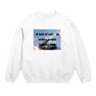 ChRiSUMAのカルシウム摂らんからイライラするねん Crew Neck Sweatshirt