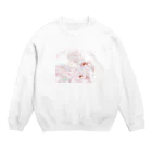 おぱんつうさぎのおぱんつまみれなおぱんつうさぎ Crew Neck Sweatshirt