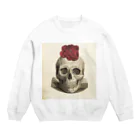 J. Jeffery Print Galleryの椿とスカル Crew Neck Sweatshirt