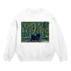 たいが。のI love BIKE（白樺並木） Crew Neck Sweatshirt