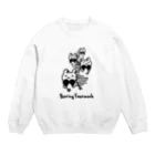 PokuStarのクマのフットワーク Crew Neck Sweatshirt