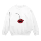 Loose and cuteの唇と鼻 Crew Neck Sweatshirt