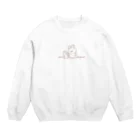 くぅもんせのお店のうさぎとちびうさぎ Crew Neck Sweatshirt