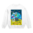 日本橋UPsの支援イラストフルカラーver. Crew Neck Sweatshirt