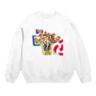 ICHIKAWA  AYANAの傷んだ紅花 Crew Neck Sweatshirt