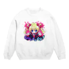 いちご爆弾のモウジュウ系女子（ぱんきっしゅ） Crew Neck Sweatshirt