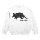 日本語でテキサス公式SHOP☆の和風アルマジロ☆ Crew Neck Sweatshirt