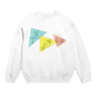 くだものやさんの三角スウェット Crew Neck Sweatshirt