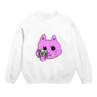 太白のねこカメラマン Crew Neck Sweatshirt