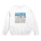 今日も一日ゆるリスト。(もね)の君だけの空の街 Crew Neck Sweatshirt