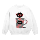 キャッティ（オフィシャル）ネコ好き集まれ!!のお風呂でニャー!! Crew Neck Sweatshirt