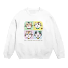 りんころRinのソーing部の保護猫　名言１小さな愛 Crew Neck Sweatshirt