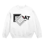 キャッティ（オフィシャル）ネコ好き集まれ!!の僕のマークがかくれんぼ Crew Neck Sweatshirt