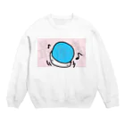 ダイナマイト87ねこ大商会のボールを顔面に乗せて遊ぶねこです Crew Neck Sweatshirt