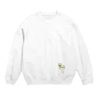 クアッカワラビーくんの日常＆あしゆびふれんず公式グッズのあしゆびくま Crew Neck Sweatshirt