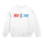 SANKAKU DESIGN STOREの1991年5月5日は彼らの記念日。 Crew Neck Sweatshirt