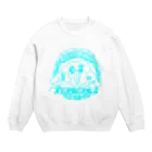 naminaのケルベロスばか犬[水色] Crew Neck Sweatshirt