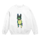 Park a Holic Bostonterrierのボストンテリアのセブン君 Park a Holic Bostonterrier Crew Neck Sweatshirt