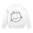 𝕤𝕚𝕘𝕖𝕜𝕦𝕟𝕚@わきゃめのめっちゃゆるいねこ Crew Neck Sweatshirt